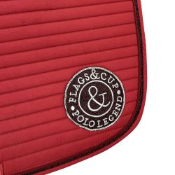 Tapis de selle mixte Polycoton Atamik Flags&Cup