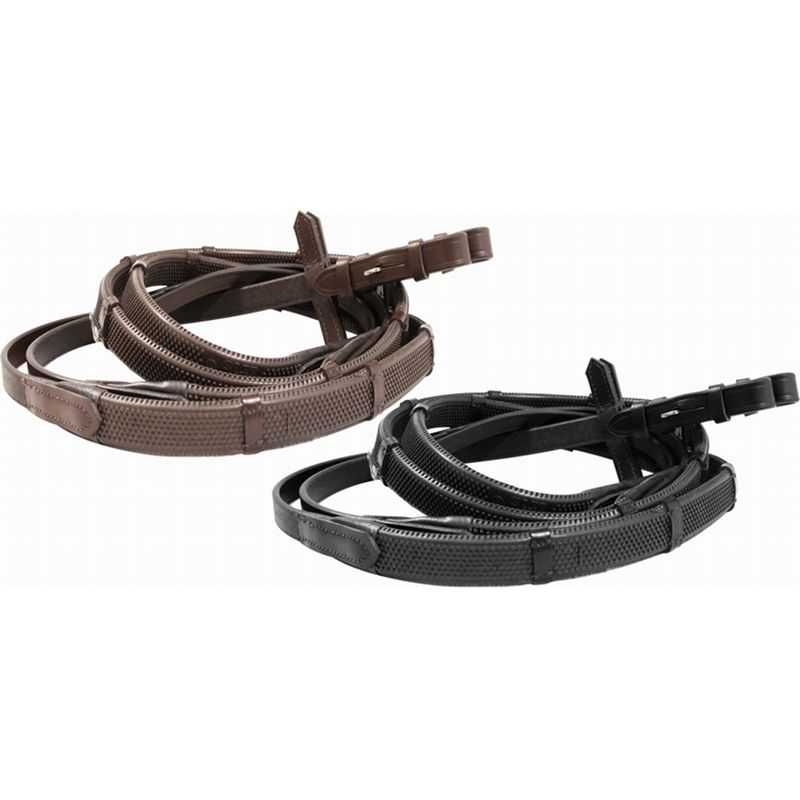 Rênes caoutchouc avec arrêtoirs TdeT