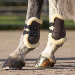 Guêtres LED Pour Chevaux - 4 Bandes Réfléchissantes Ajustables - Pour équitation De Nuit Ou En Faible Lumière