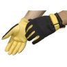 Gants cuir et maille T de T