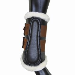 Guêtres de dressage antérieurs néoprène et mouton T de T