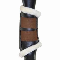 Guêtres de dressage antérieurs néoprène et mouton T de T