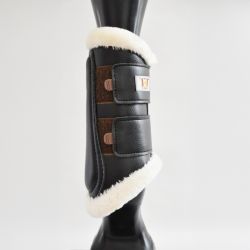 Guêtres de dressage antérieurs néoprène et mouton T de T