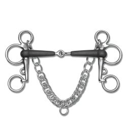 Mors Pelham petite branche Caoutchouc Waldhausen