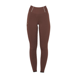 Legging d'équitation femme slim fit full grip Equestro