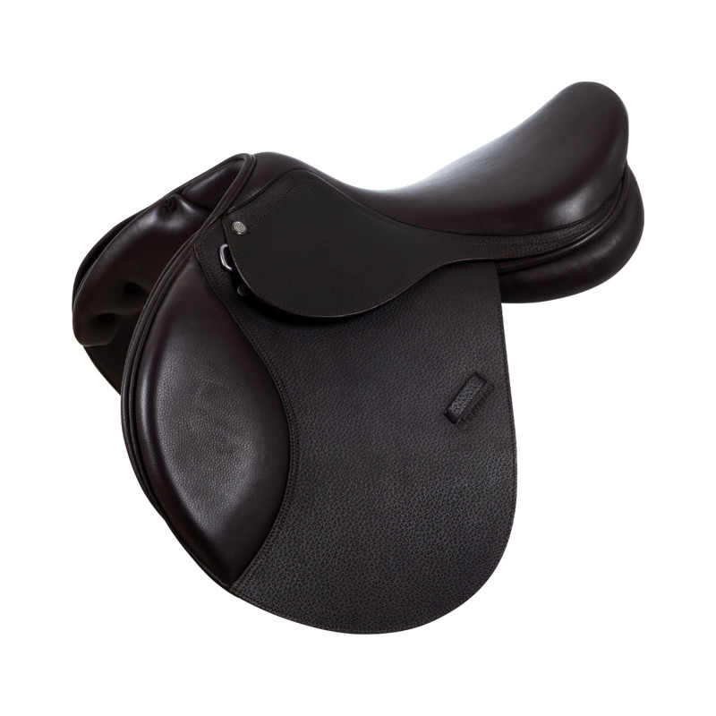 Selle d'obstacle en cuir grainé Equestro