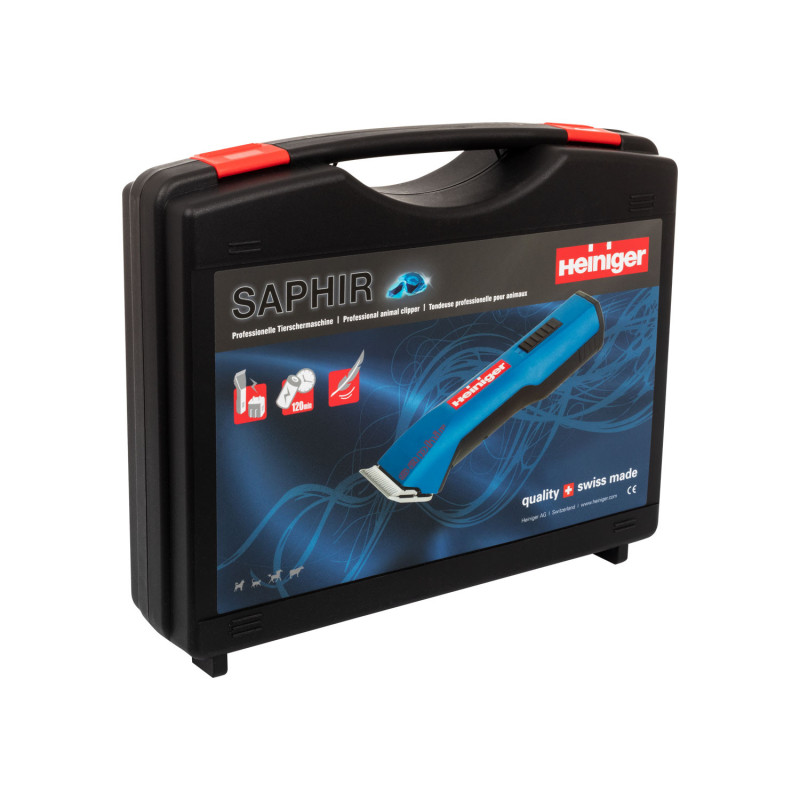 Tondeuse sans fil Heiniger Saphir livrée avec 2 batteries saphir
