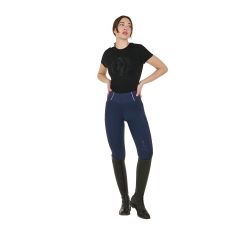 Legging d'équitation femme slim fit full grip Equestro