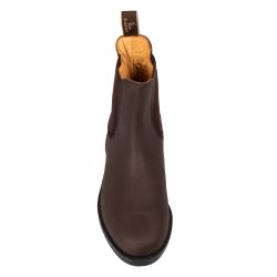 Bottines jodhpur en cuir avec élastique latéral