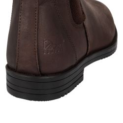 Bottines jodhpur en cuir avec élastique latéral