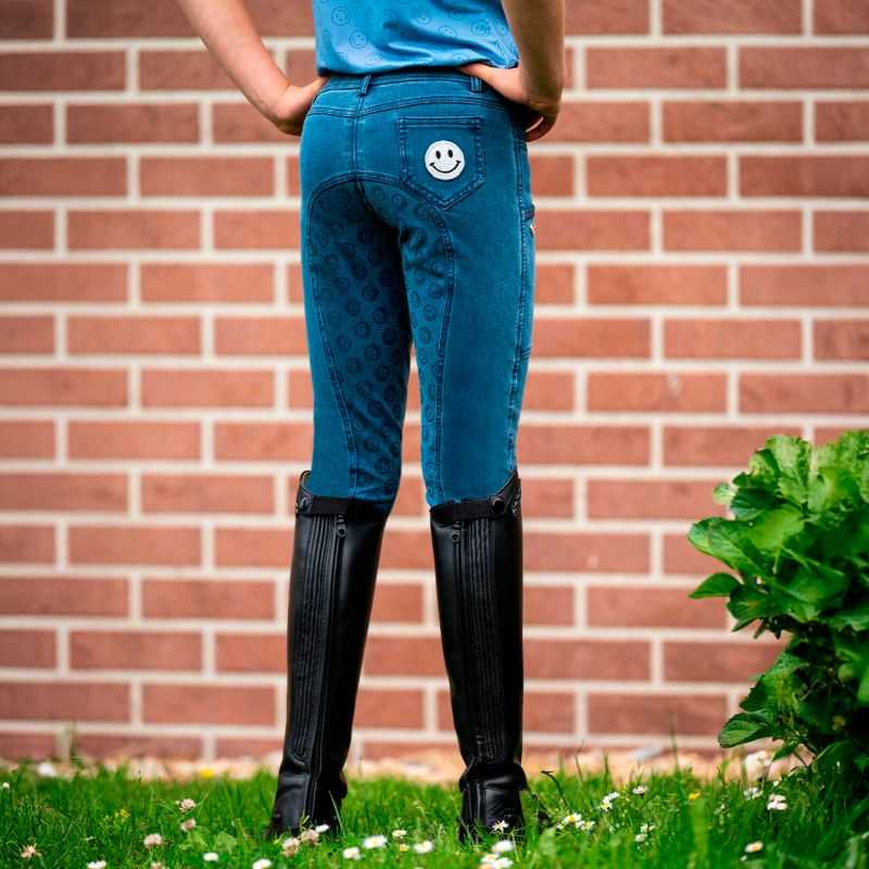Legging d'équitation Rosalynn Junior Denim QHP