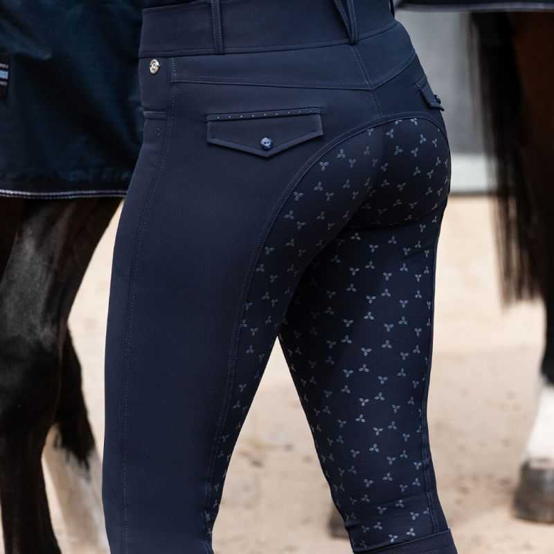 Pantalon d'équitation femme Aubree full grip QHP