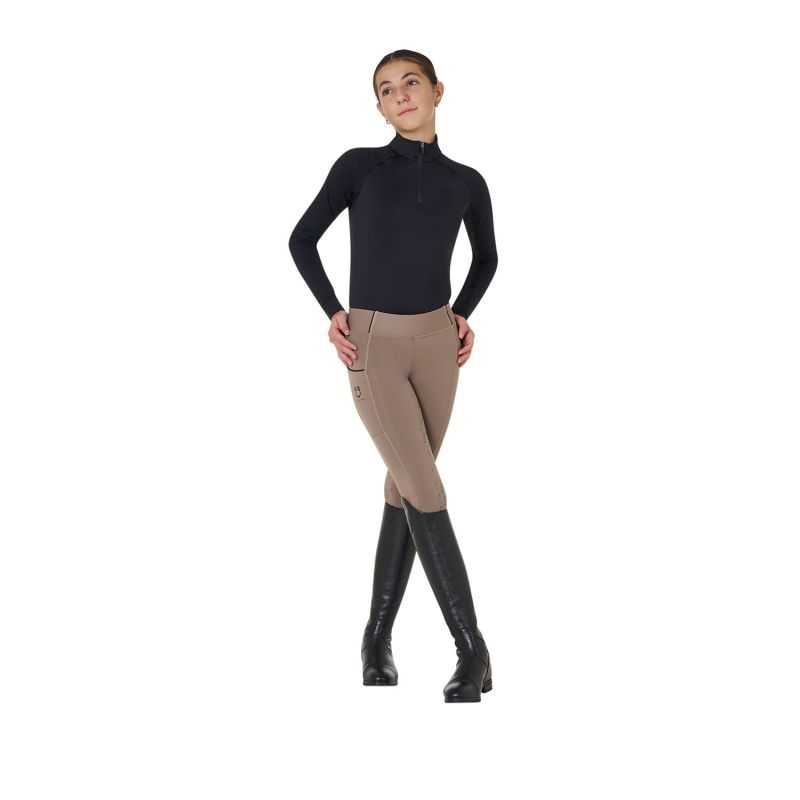 Leggings fille slim fit avec grip et logo