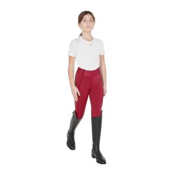 Leggings fille slim fit avec grip et logo