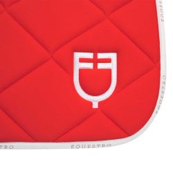 Tapis de selle de saut en tissu technique avec logo