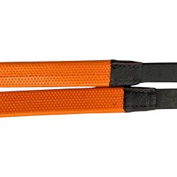 Rênes caoutchouc petits picots orange T de T