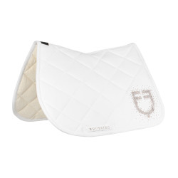Tapis de selle mixte avec logo en strass Equestro