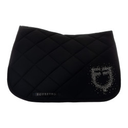 Tapis de selle mixte avec logo en strass Equestro