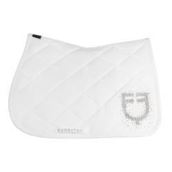 Tapis de selle mixte avec logo en strass Equestro
