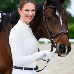 Polo de concours manches longues femme Vaila QHP