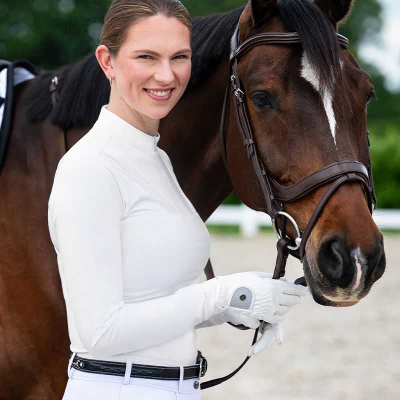 Polo de concours manches longues femme Vaila QHP