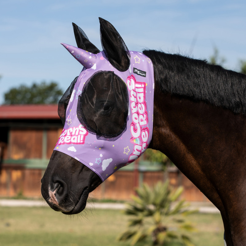 Masque anti-mouches avec oreilles licorne Pro-Tech