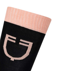 Chaussettes d'équitation technique avec logo contrasté Equestro