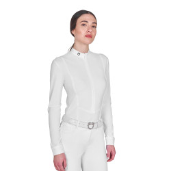 Polo de concours femme à manches longues et zip Equestro
