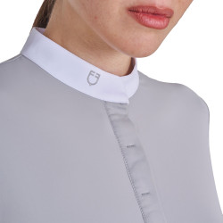 Polo de concours femme à boutons cachés Equestro