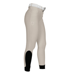Pantalon d'equitation femme full grip avec logo strass Equestro