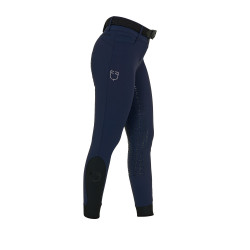 Pantalon d'equitation femme full grip avec logo strass Equestro