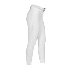 Pantalon d'equitation femme full grip avec logo strass Equestro