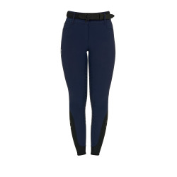 Pantalon d'equitation femme full grip avec logo strass Equestro