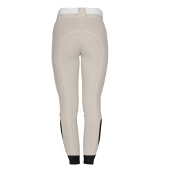 Pantalon d'equitation femme full grip avec logo strass Equestro