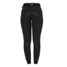 Pantalon d'equitation femme full grip avec logo strass Equestro