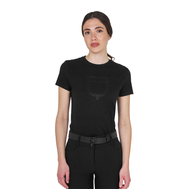 Tee-shirt femme logo glossy Equestro