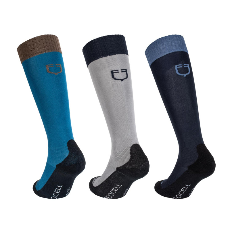 Set de 3 paires de chaussettes basiques Equestro