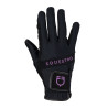 Gants d'équitation techniques avec logo multicolore Equestro