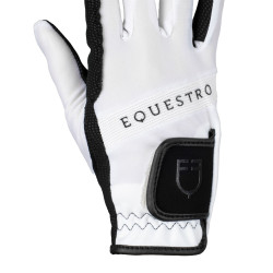 Gants d'équitation techniques avec logo multicolore Equestro