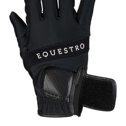 Gants d'équitation techniques avec logo multicolore Equestro