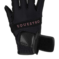 Gants d'équitation techniques avec logo multicolore Equestro