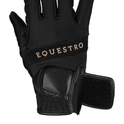 Gants d'équitation techniques avec logo multicolore Equestro