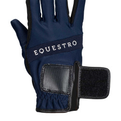 Gants d'équitation techniques avec logo multicolore Equestro