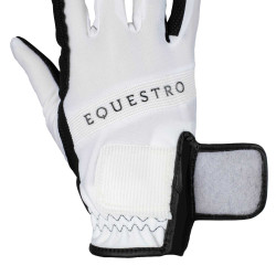 Gants d'équitation techniques avec logo multicolore Equestro