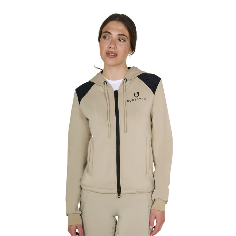 Sweat court zippé pour femme Equestro