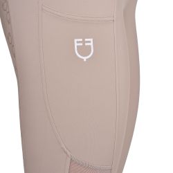 Legging femme slim fit inserts micro mesh