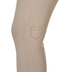 Pantalon femme taille haute logo en strass