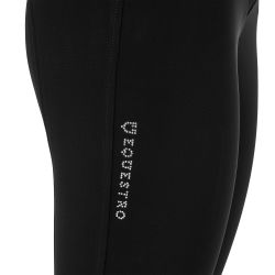 Pantalon femme taille haute logo en strass