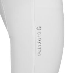 Pantalon d'equitation femme full grip avec logo strass Equestro