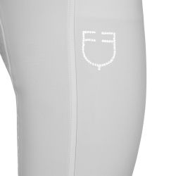 Pantalon d'equitation femme full grip avec logo strass Equestro